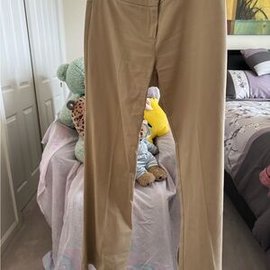 BCBGMaxAzria Camel Straight Leg Trousers